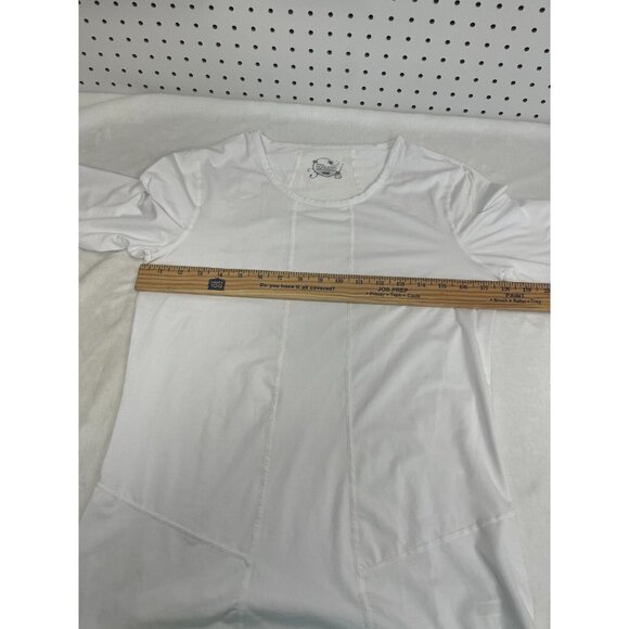 Terramar Hottotties Womens White Performance Top L Long‎ Sleeve with Thumb Hole - Picture 6 of 9